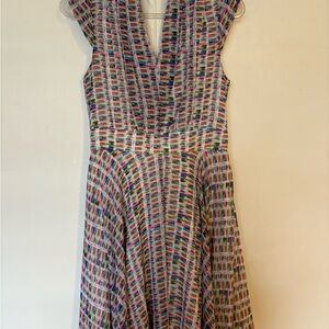 Elegant Multicolor Midi Dress